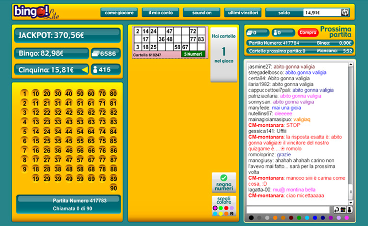 bingo lite come giocare