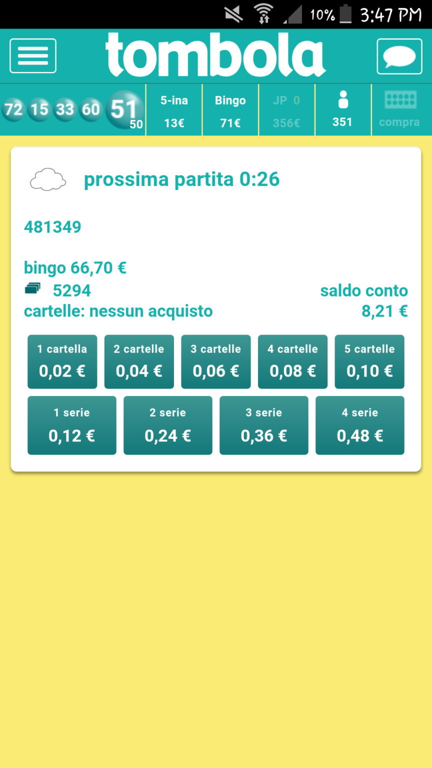 App Tombola.it Login Per Giocare A Bingo Dal Tuo Smartphone 