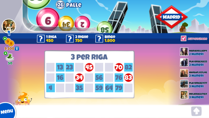 partita di bingo