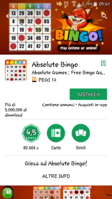 installazione absolute bingo